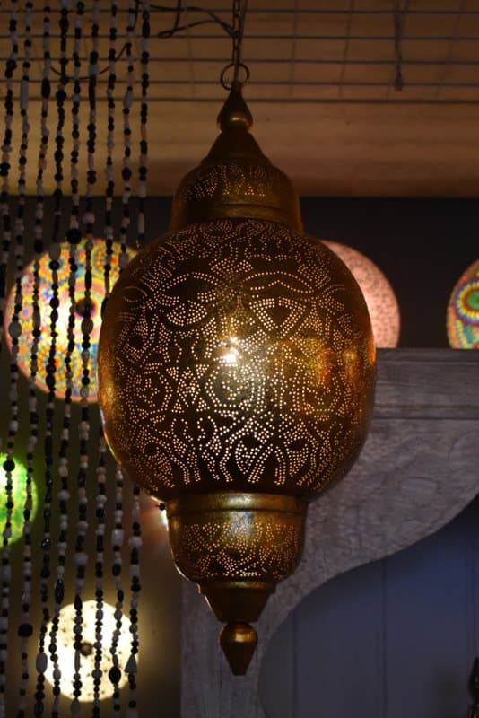 Vertrouwen op doen alsof verlangen Oosterse hanglamp filigrain stijl - Arabica goud kopen? → Sukria
